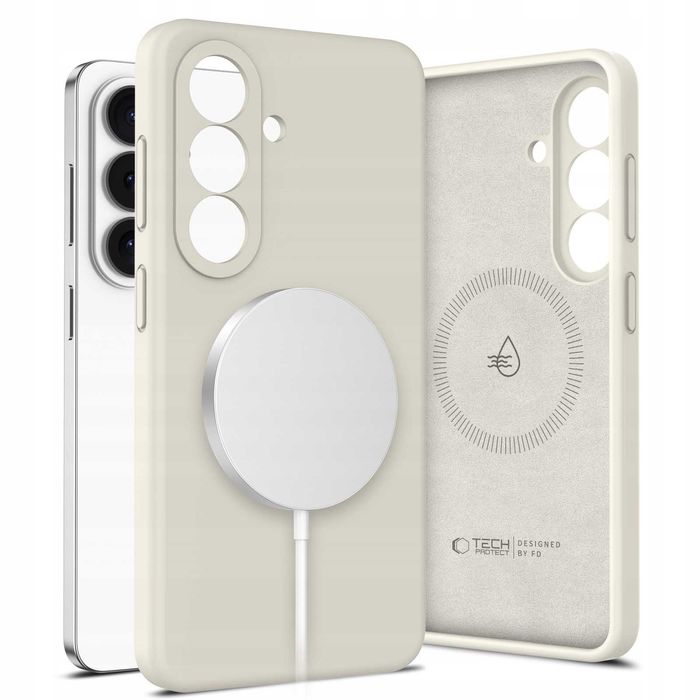 Plecki Tech-protect do Samsung Galaxy S26 beżowy