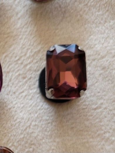 Przypinka do crocs Kryształowy prostokąt