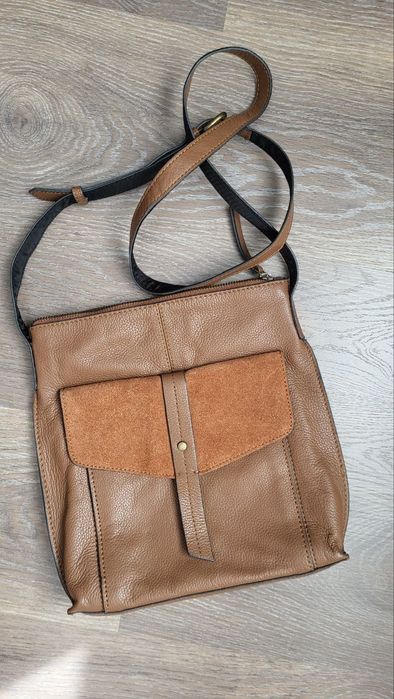 Шкірчна сумка крос боді