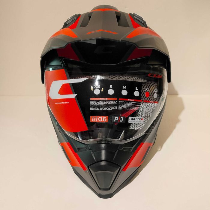 Capacete CGM Dual-sport trail adv mota novo