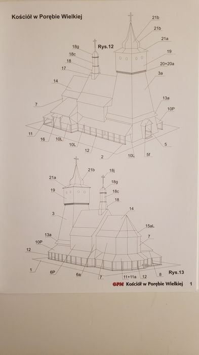 Model kartonowy do sklejenia