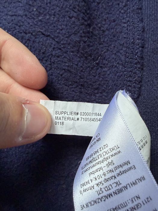 Zip Polo Ralph Lauren синя