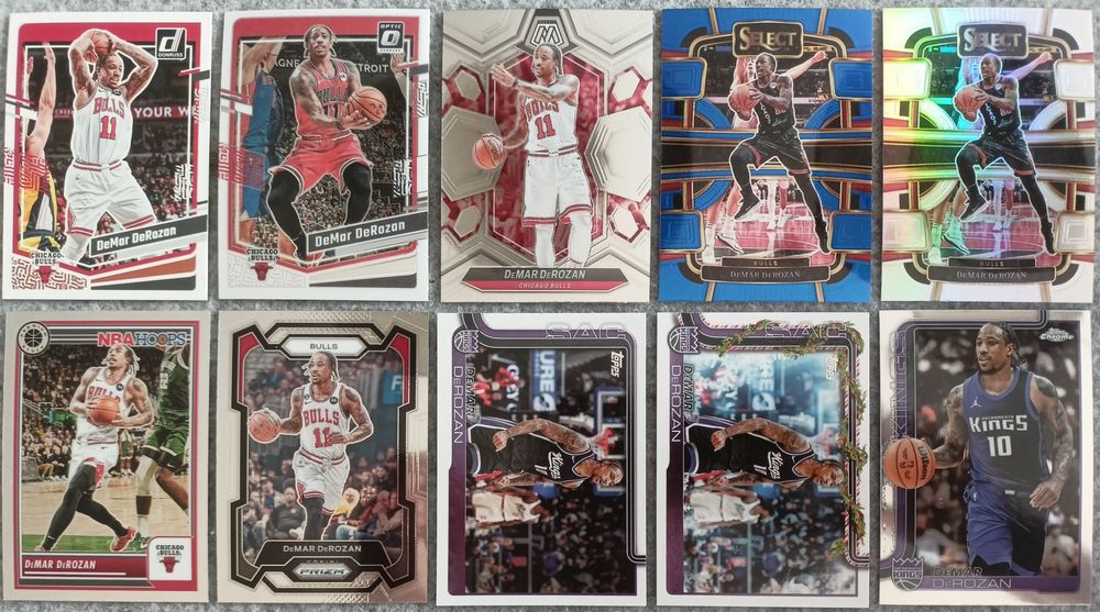 29 kart NBA DeMar DeRozan Chicago Bulls San Antonio Spurs Kings