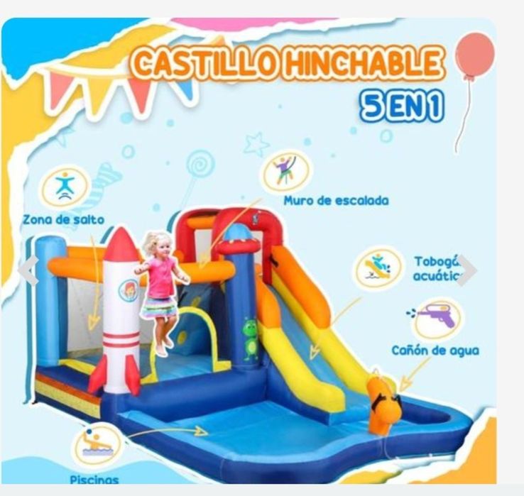 Insuflável com/sem água + trampolim