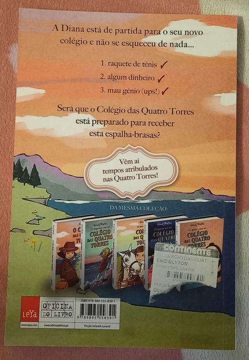 Livro "O colégio das quatro torres" de Enid Blyton
