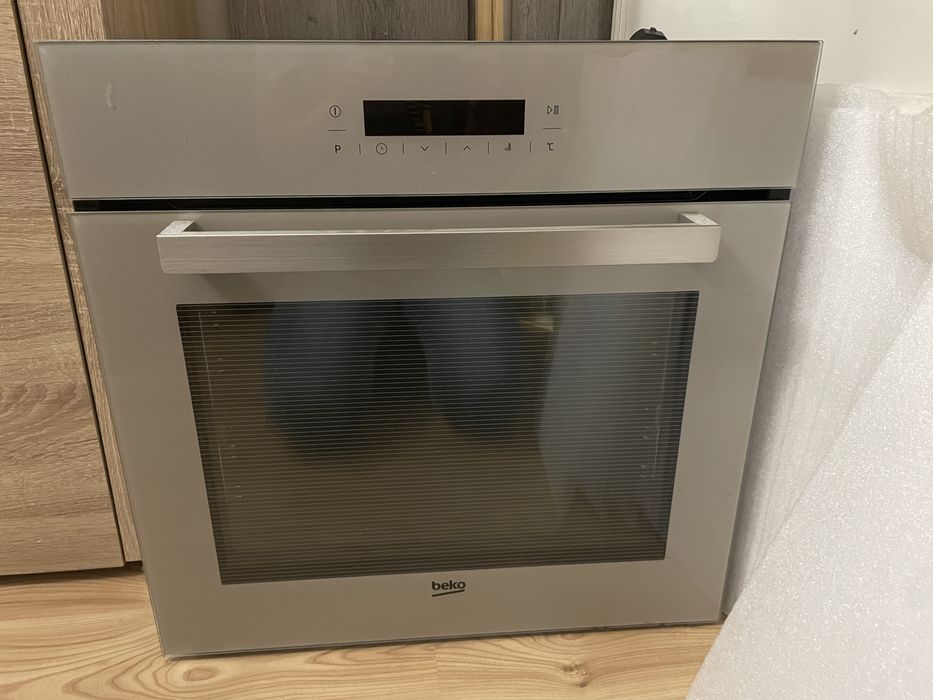 Piekarnik Beko beżowo szary greige BIM24400GCS