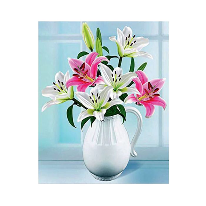 Diamond painting haft diamentowy  - lilie (3250)