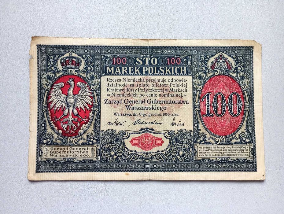 100 Marek Polskich 1916  -  A  - Generał