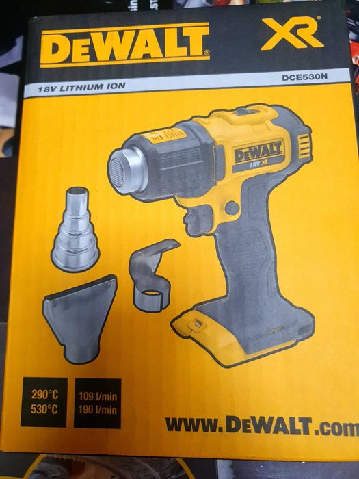 Фен акумуляторний DeWALT DCE530N 3роки гарантії