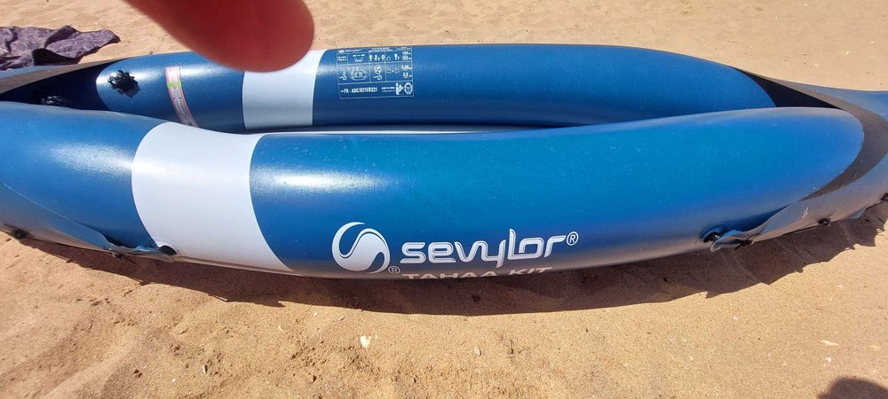 KAYAK  inflável de 2 lugares,  SEVILOR TAHAA, cor azul