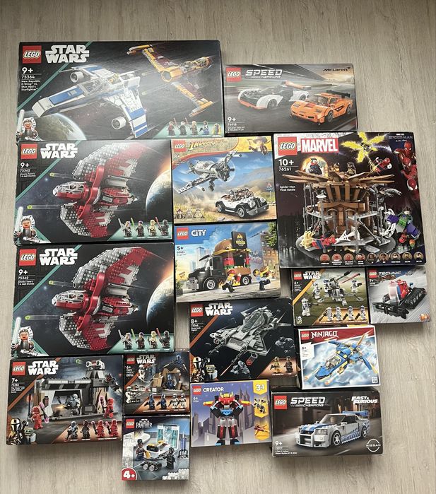 Продаю ОДНИМ ЛОТОМ склад нових деталей LEGO