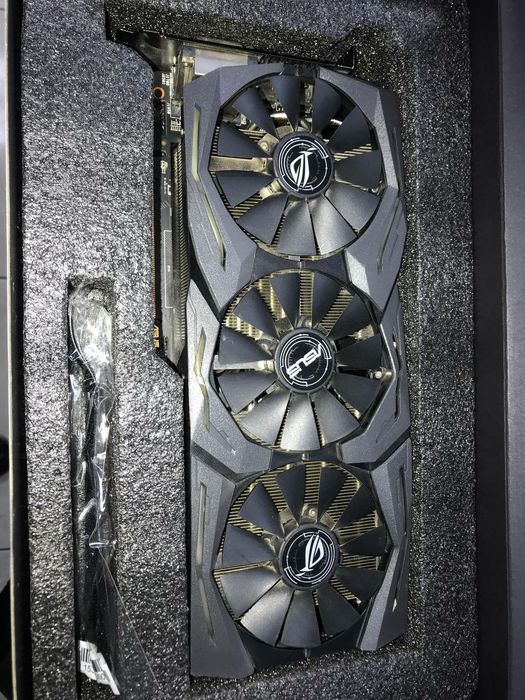 Відеокарта Asus RX580 ROG Strix OC 8GB GDDR5 (256bit) (1