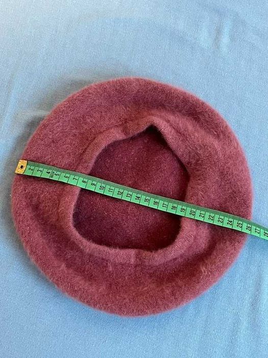 Kangol Angora/Wełna Różowy Beret