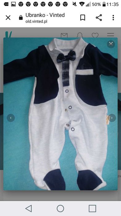 Eleganckie ubranko bawełna rozmiar 56