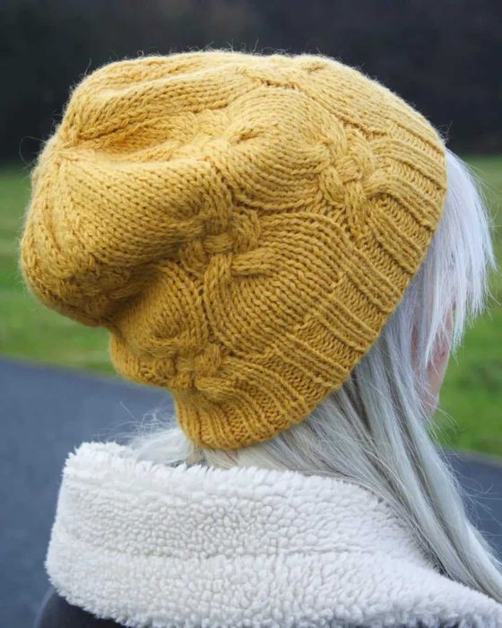 ręcznie dziergana czapka