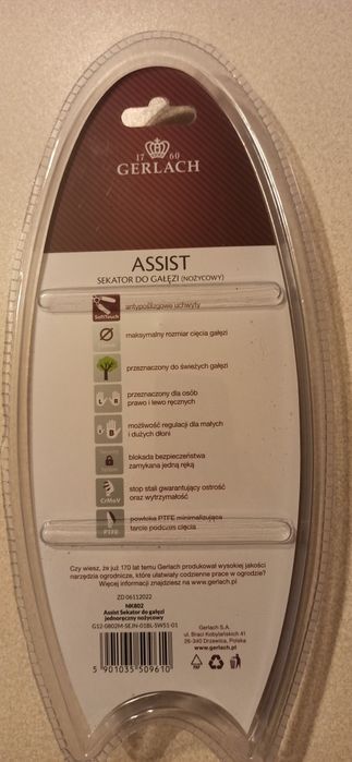 Sekator do gałęzi GERLACH