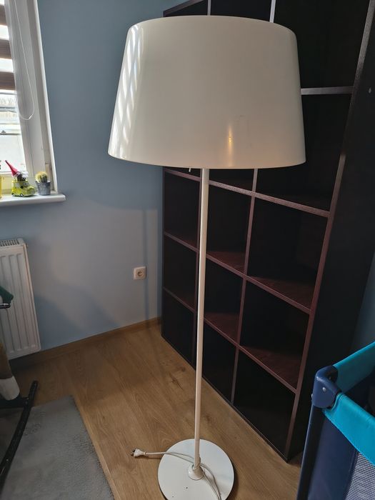 Lampa, lampa stojąca, biała