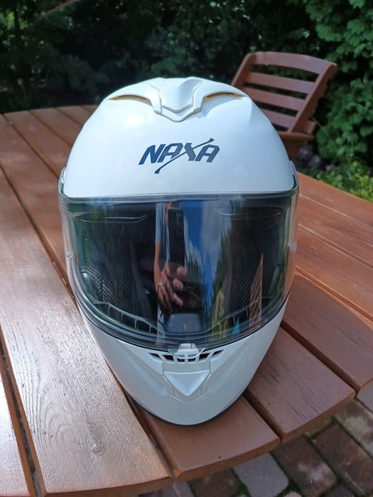 Kask motocyklowy damski XS Naxa, flip-up, prawie nowy