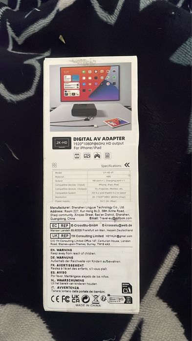 Adaptador iphone/ipad