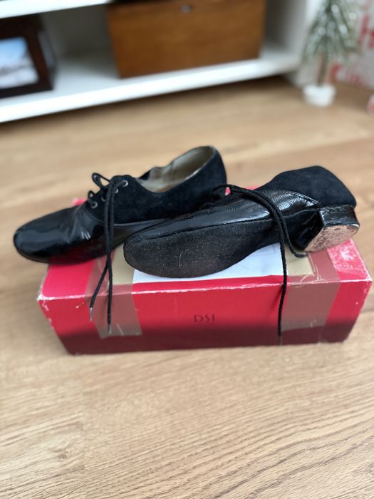 Sapatos de dança classica e latina em pele pretos marca DSI