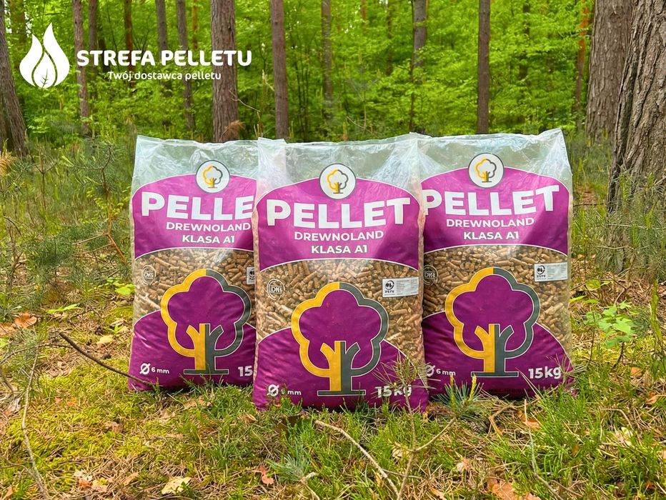 Pellet drzewny liściasto-iglasty Drewnoland 6 mm DINplus A1