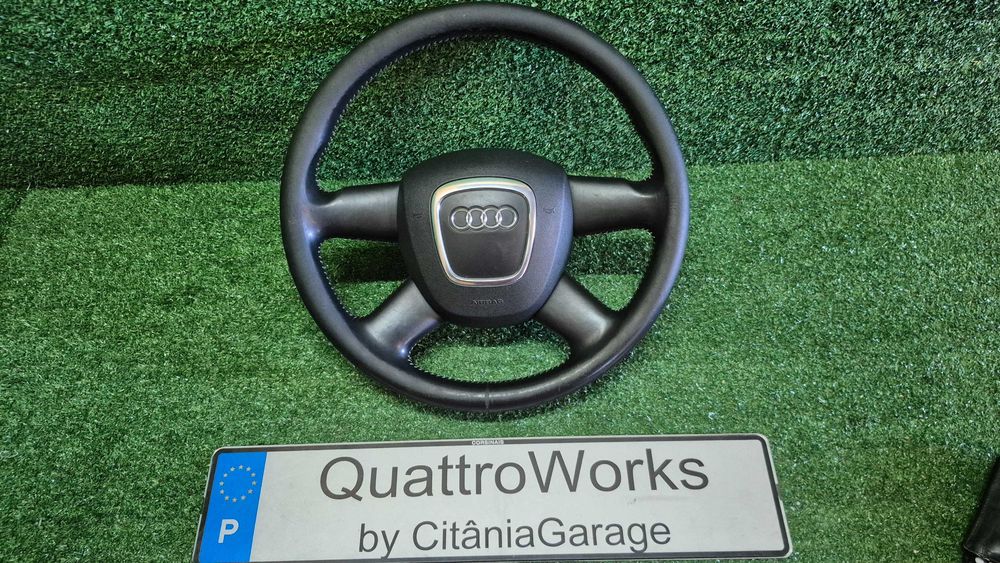 Volante 4 Braços Completo Com Airbag Audi A3 8P A4 B7 A6 C6 Ref. 8P0419091BF ORIGINAL COMO NOVO