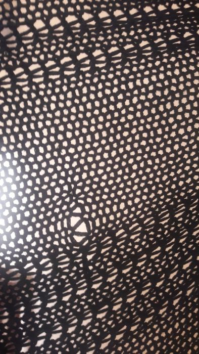 Narzutka czarna asymetryczna ażurowa L sweter kardigan