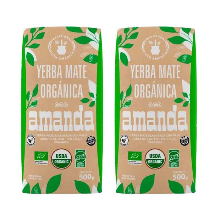 Zestaw Yerba Mate Amanda Organica (organiczna) 2x500g 1kg