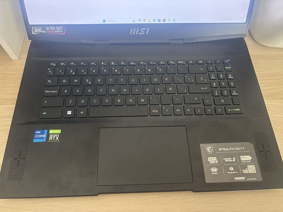 MSI Stealth GS77 Gaming – RTX 3080 Ti | Intel i7 12.ª Gen | 32 GB RAM /SSD 1T