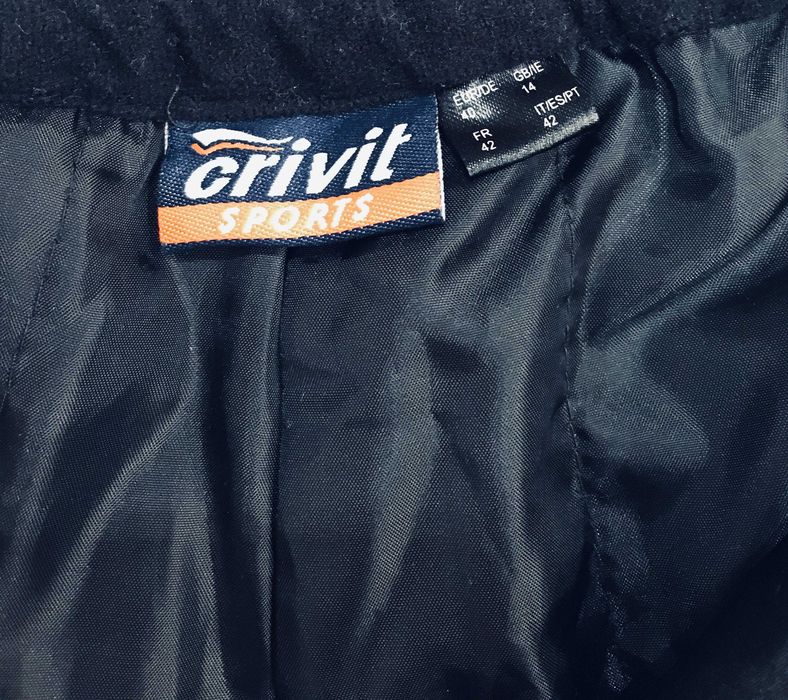 Cieple spodnie meskie zimowe czarne Crivit Thinsulate narty, snowboard