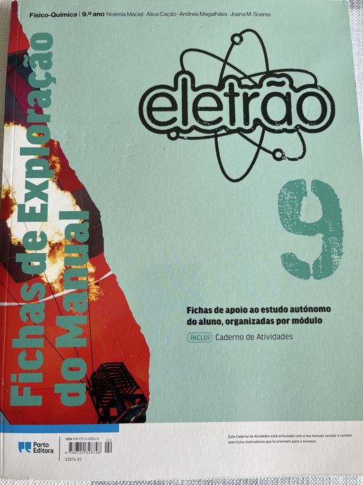Caderno de fichas físico química novo 9 ano