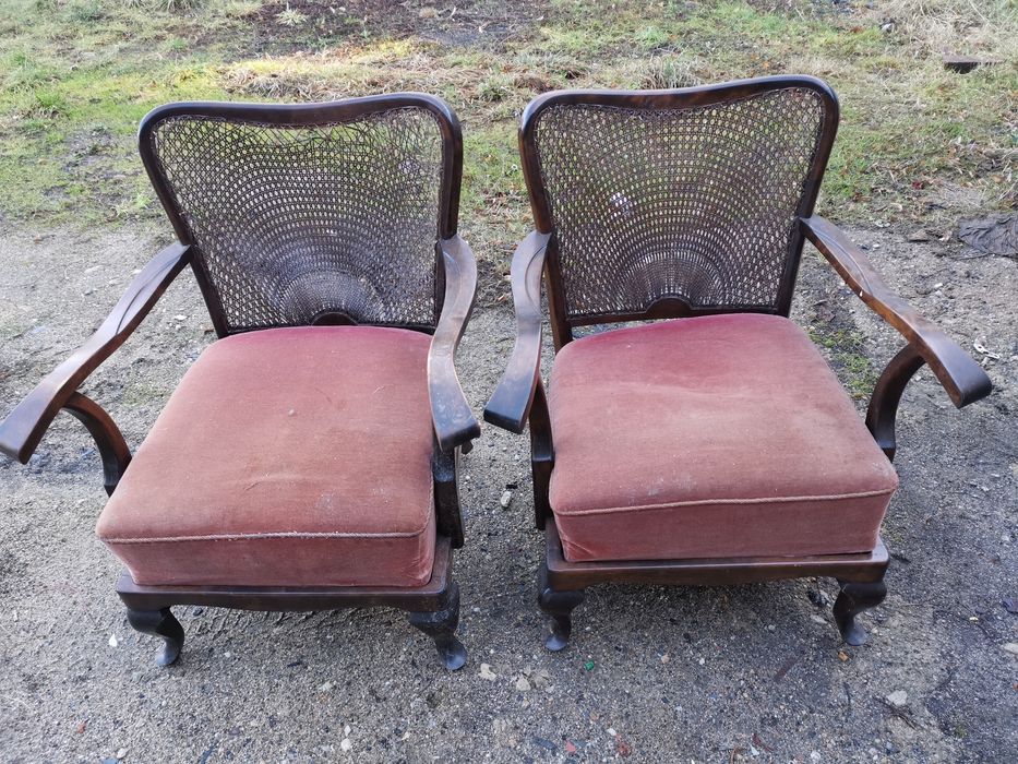 Fotel stary antyk drewno