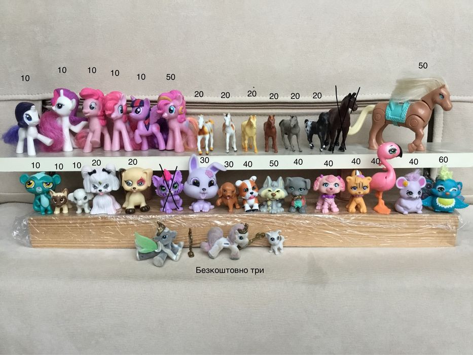 Enchantimals макдональдс little pony фигурки конь famosa mattel simba