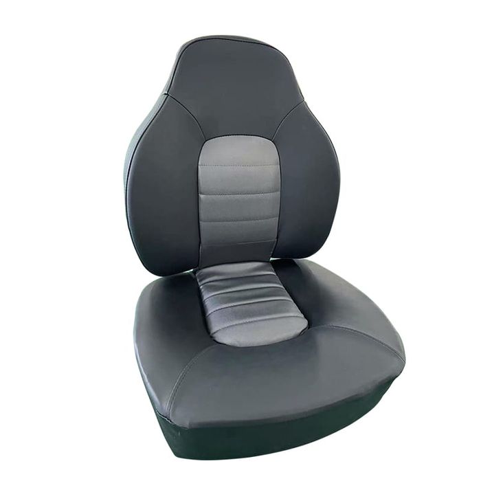 Fotel kapitański do łodzi MyBoat Fish Pro Grafitowo Szary