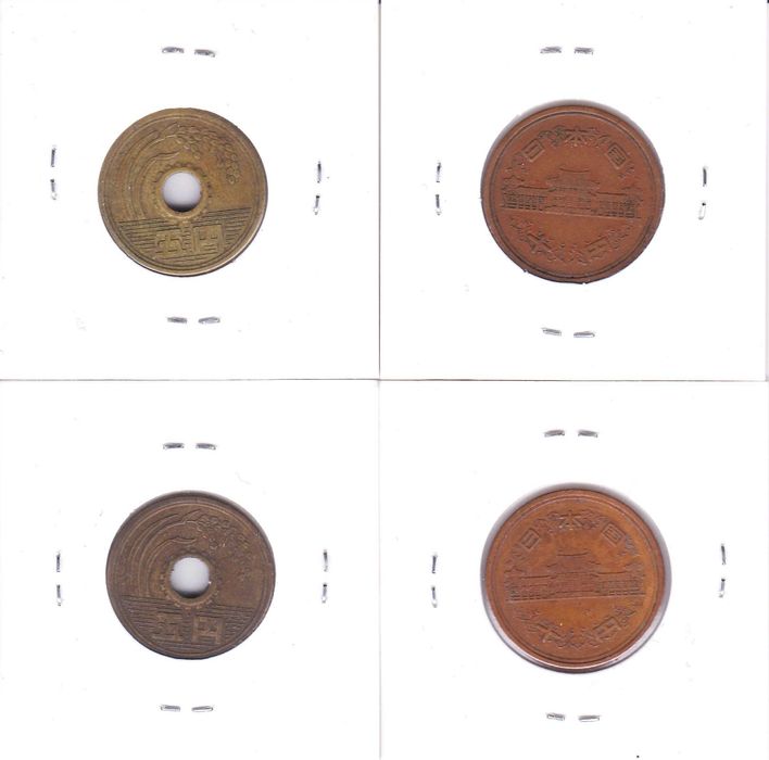 12 moedas Japão 1952 - 1967