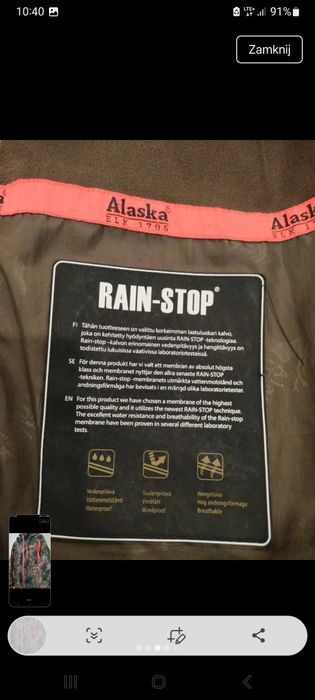 Kurtka mysliwska Alaska Rainstop M Harkila pinewood Deerhunter blaser o