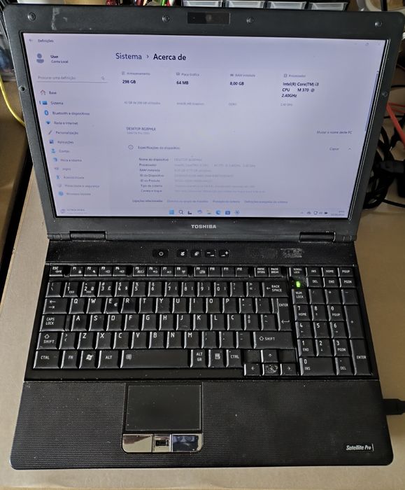 Notebook Toshiba Satellite Pro S500
