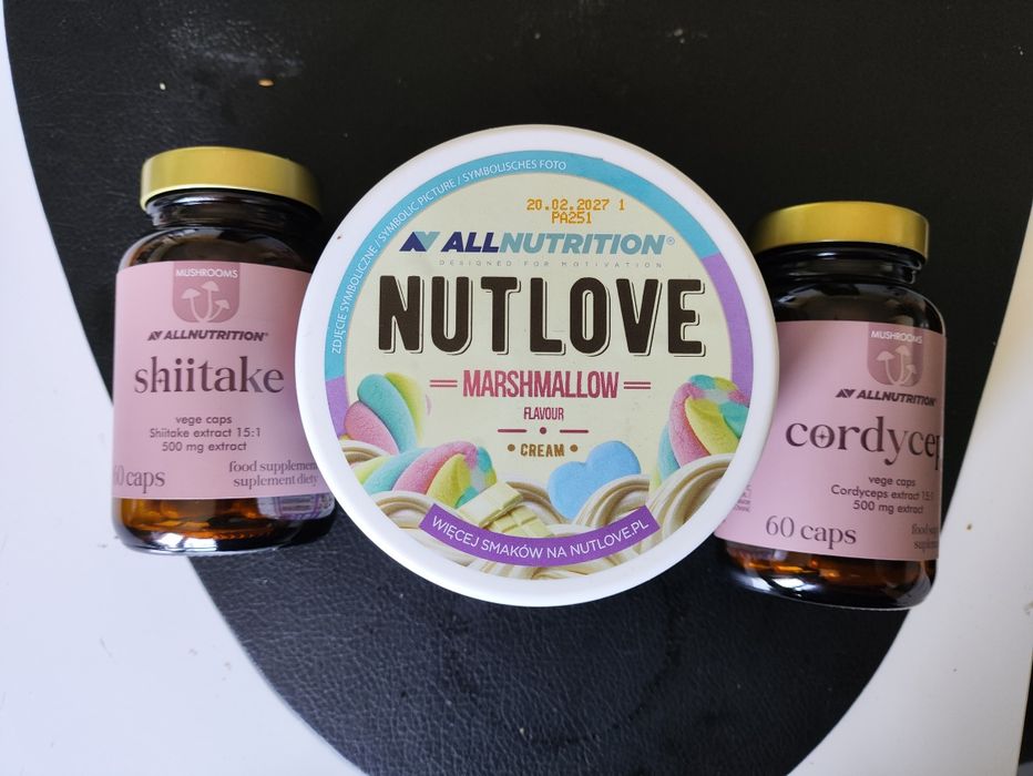 AllNutrition Shiitake, Cordyceps i Nutlove Marshmallow Crema