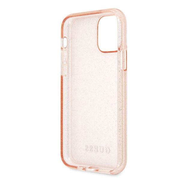 Guess GUHCN58PCGLPI iPhone 11 Proróżowy/pink hard case Glitter