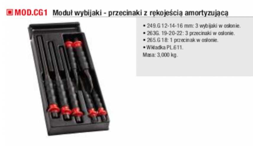 MOD.CG1 Moduł wybijaków i przecinaków FACOM z rękojeścią !PROMOCJA!