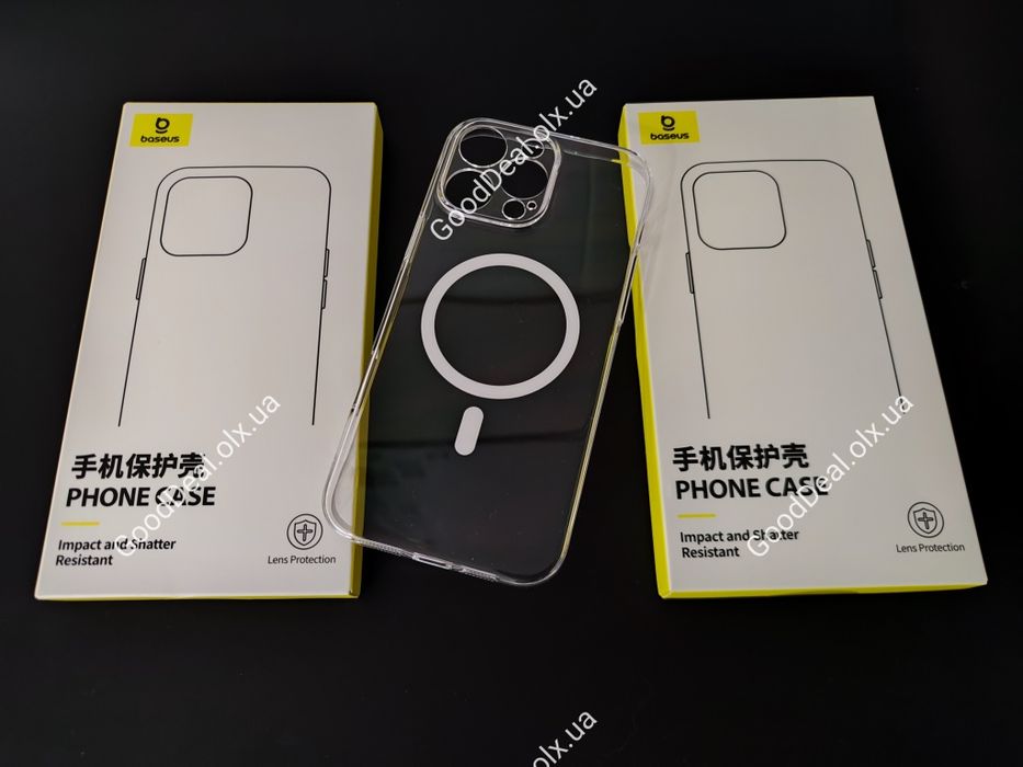 Чехол Baseus MagSafe для Apple iPhone 16, 15/16 Pro, 15/16 Pro Max.