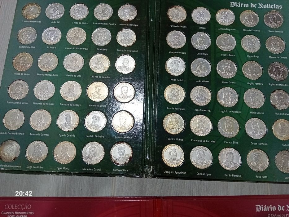 Colecção Grandes Monumentos Figuras Portuguesas Medalhas