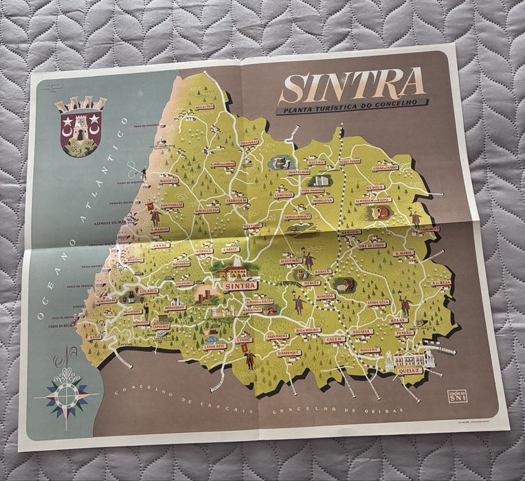 Mapa de Sintra Ilustração 1948