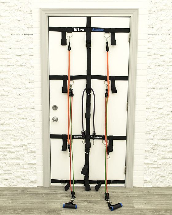 Ginásio em casa: Âncora de porta para treino de resistência