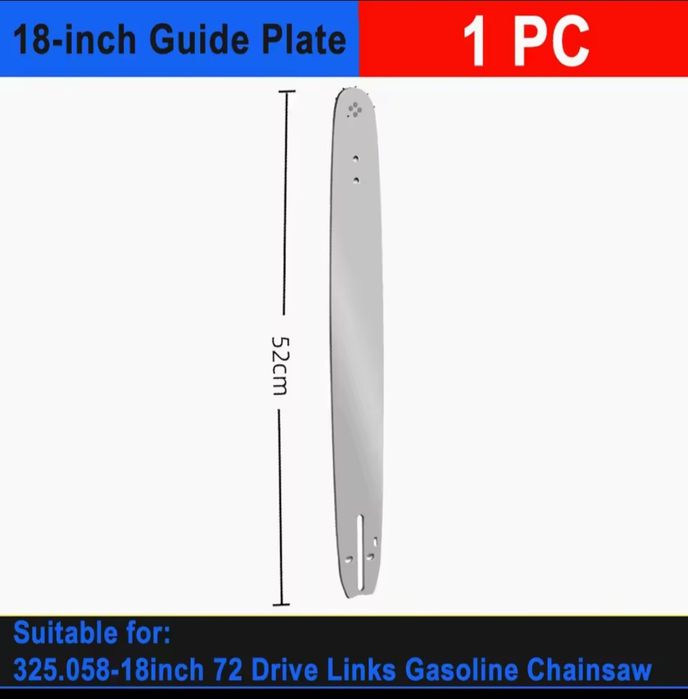 Guia e corrente nova de motosserra