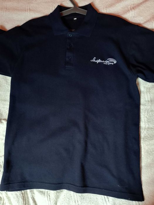 granatowa polówka -M