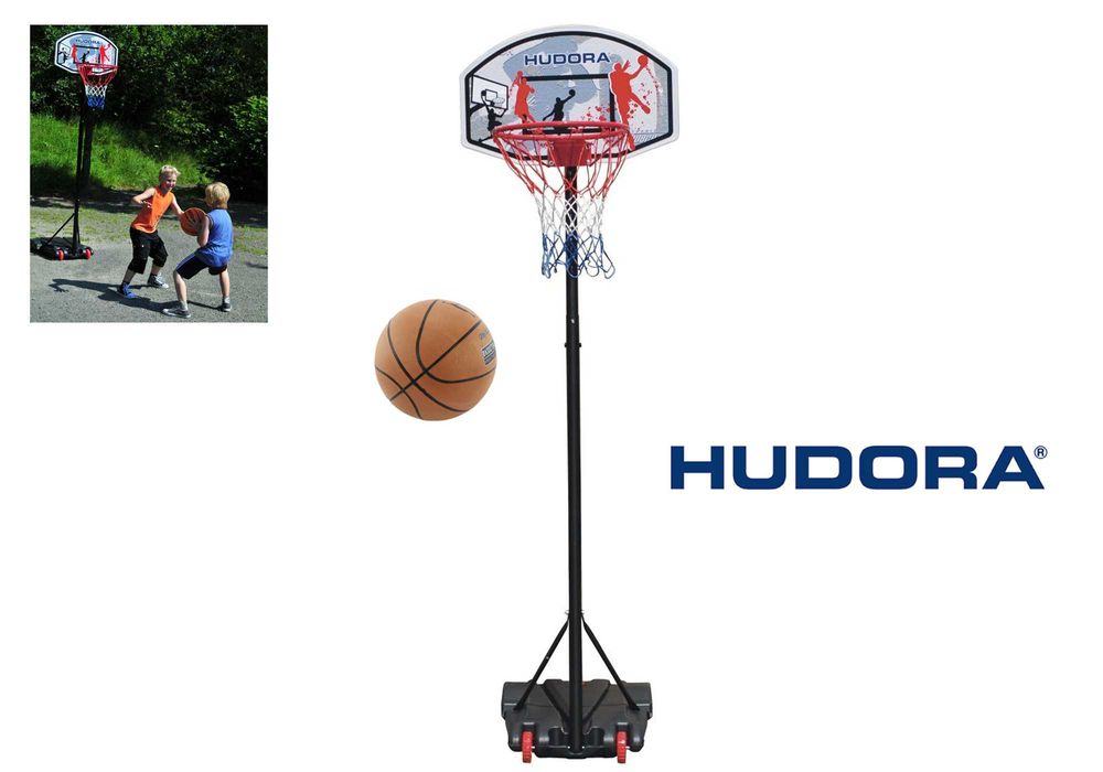 Zestaw do koszykówki Hudora All Stars kosz stojak siatka piłka