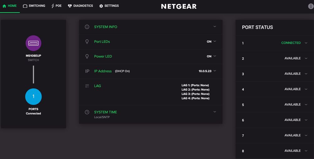 Netgear Ultra60 8-port Multi-Gigabit (2.5G) Managed Switch