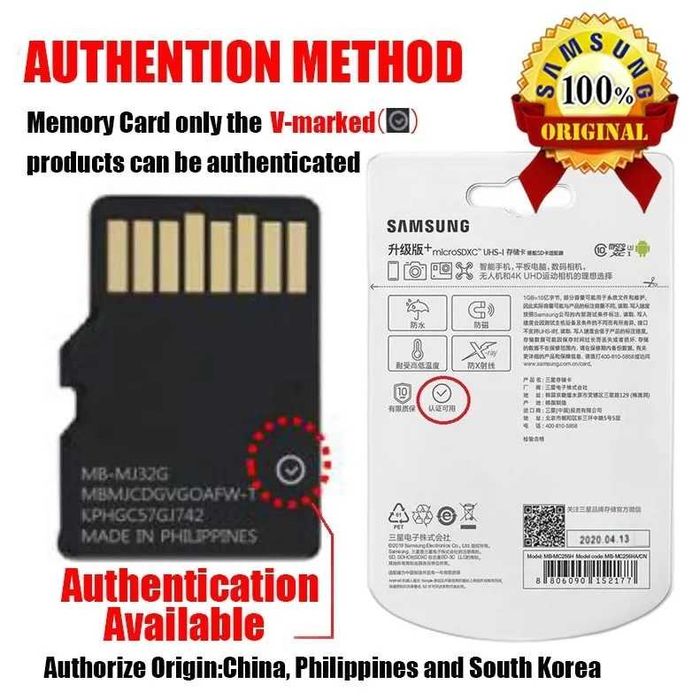 Samsung PRO Plus 128Gb / 512Gb (180mb/s)