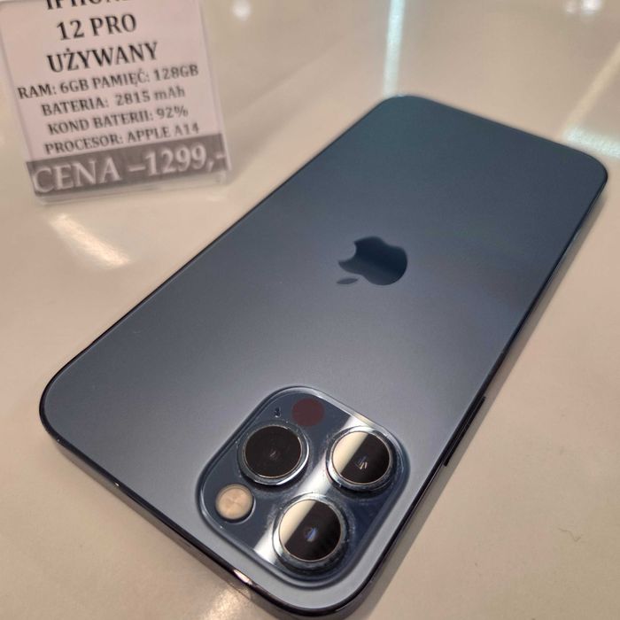 iPhone 12 Pro 128GB Bat 92% Topcase Vivo *Raty 0%